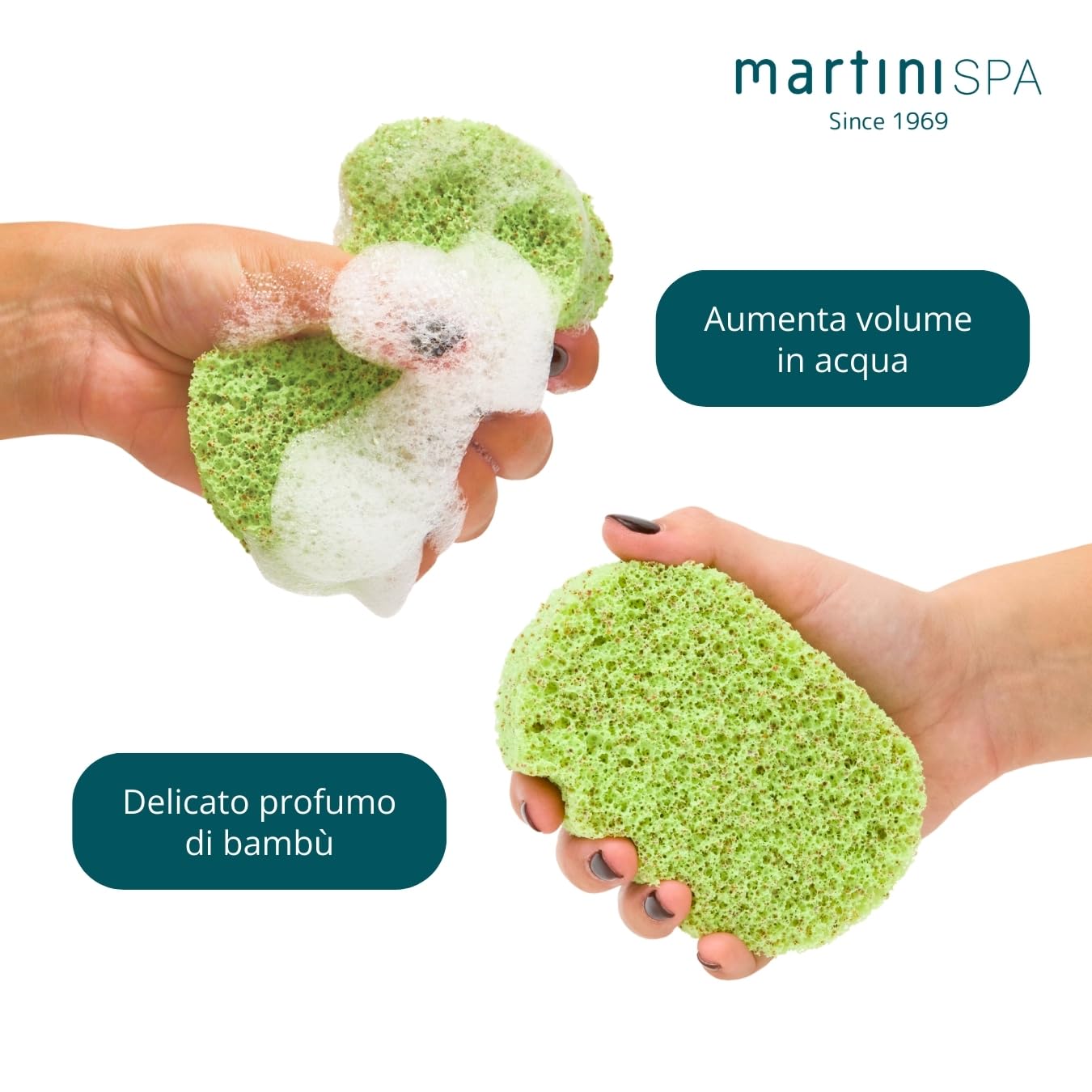 MartiniSPA Bambus Gąbka zapachowa Peeling Bambusowy - 45 g, 1 jednostka, 1