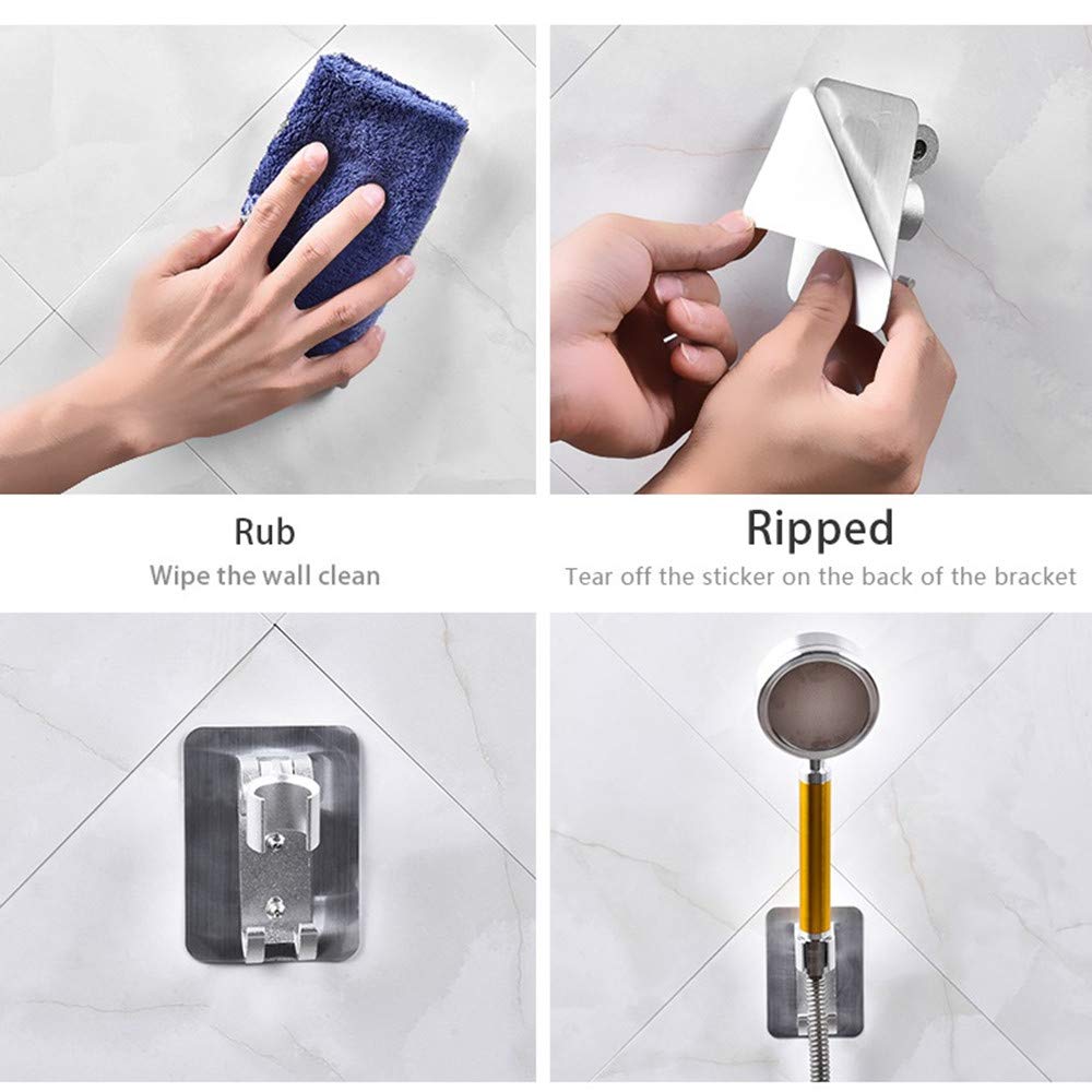 Douchekop Houder Verstelbare Handheld Douchekop Beugel Zuignap Bidet Sproeier Houder voor Keuken en Badkamer