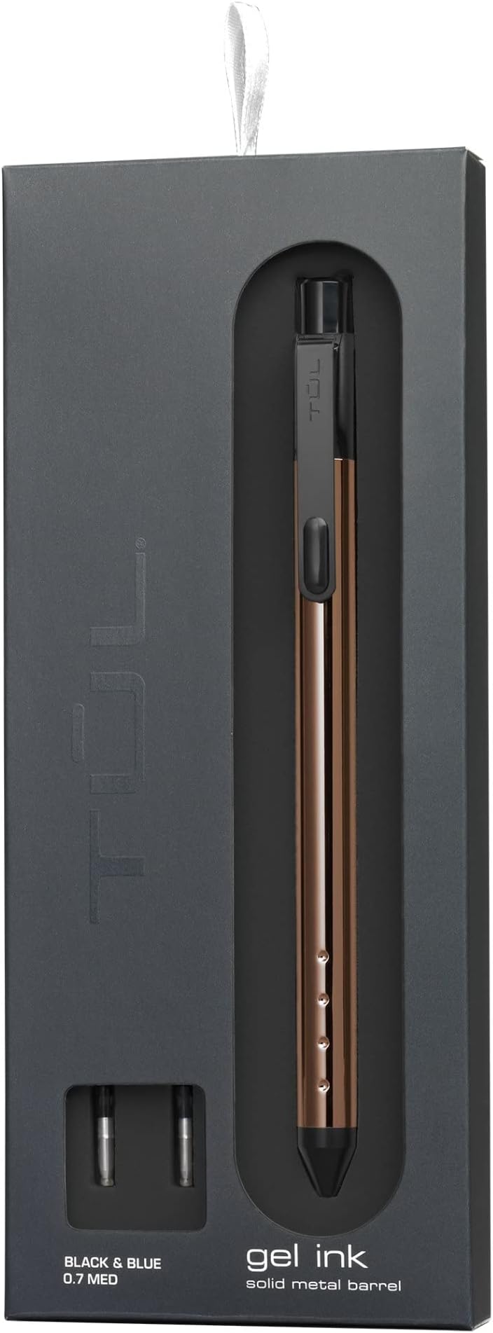 TUL® Fine Writing Solid Metal Barrel Retractable Gel Pen