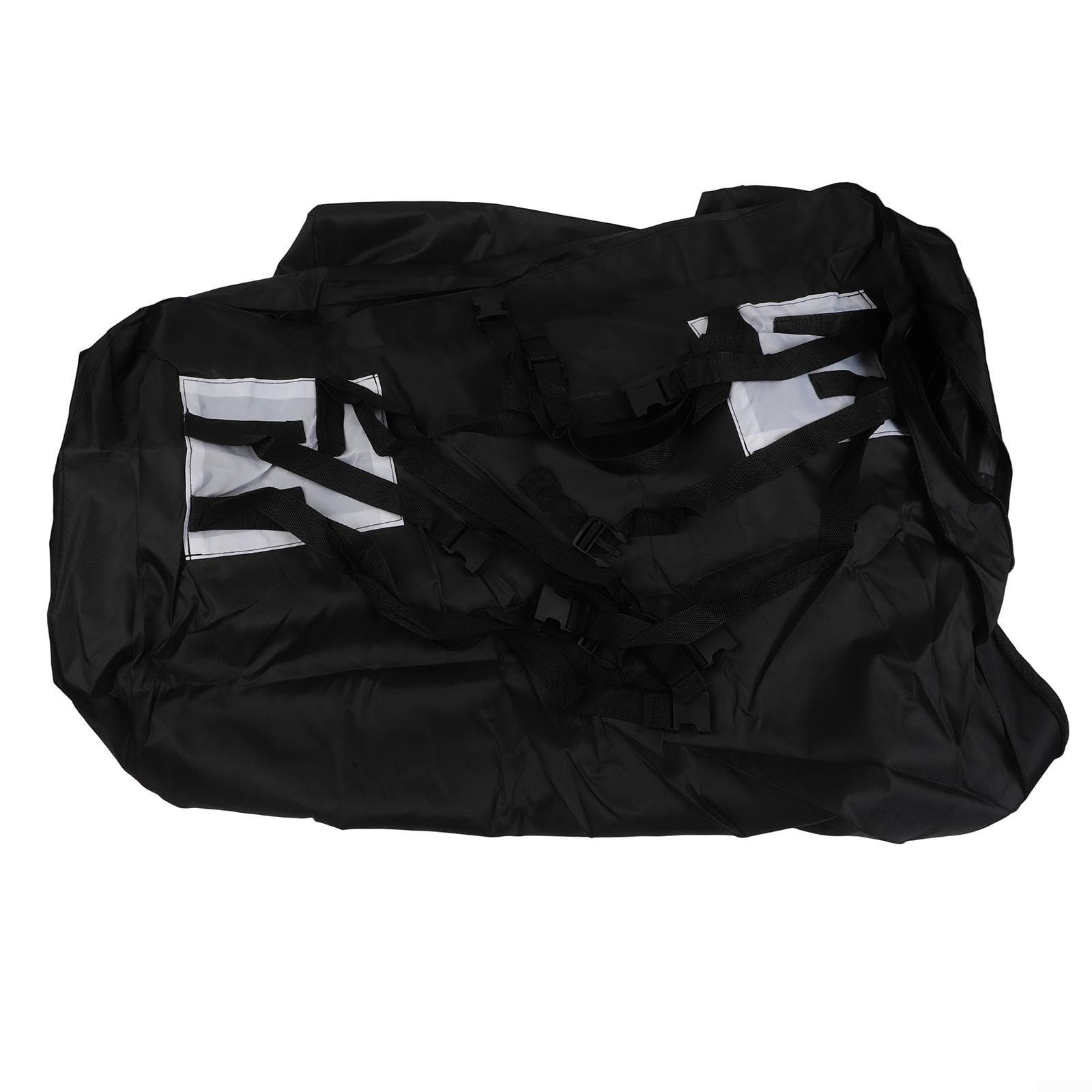 Alforja de techo de 425 L, resistente al agua, Softbag – 600D Oxford plegable, para viajes, camping, esquí, con 8 correas tensoras, 109 x 86 x 43 cm