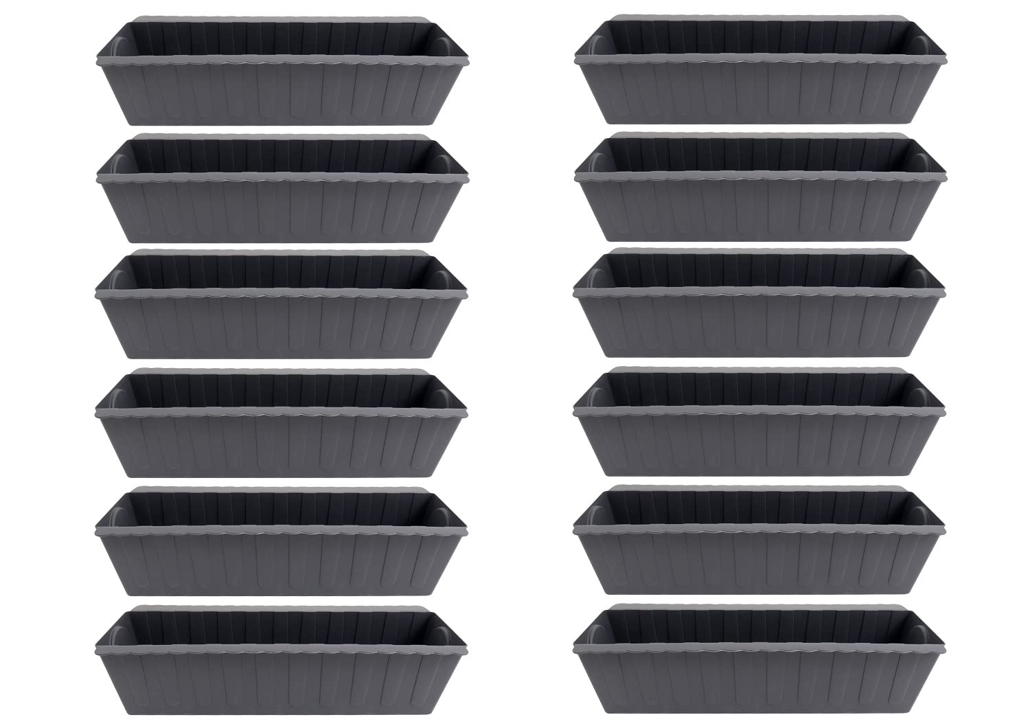 CB Home & Style Blumenkasten Kunststoff Pflanzkasten Set Einsatz für Europaletten Balkonkasten Palette Topf (12)