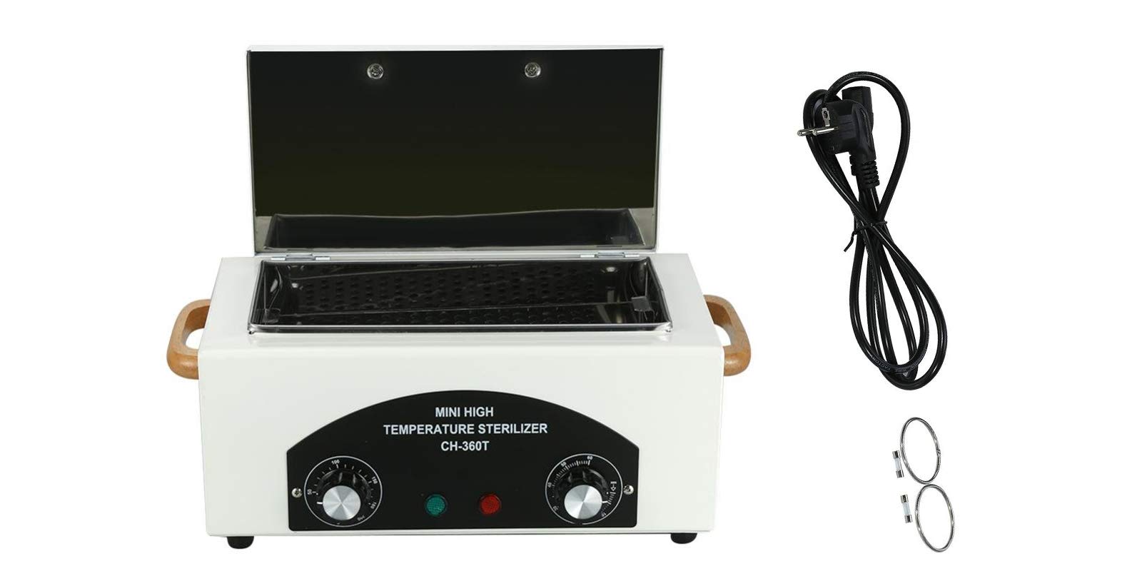 YASTA Sterilizzatore Professionale a Secco Per Disinfezione Utensili in Acciaio Inox Sterilizzatrice Per Attrezzi Di Estetica Sterilizzazione Sicura e Efficace Per Estetista Dentista Tatuatore