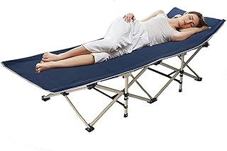 Cot, Heavy Duty Lightweight Folding Camping Cot Bed Camping Cots Portable Chair for Adults Ten-Legged Heavy Duty Sturdy Beach Bed with Pillow, Carry Bag-picture-30