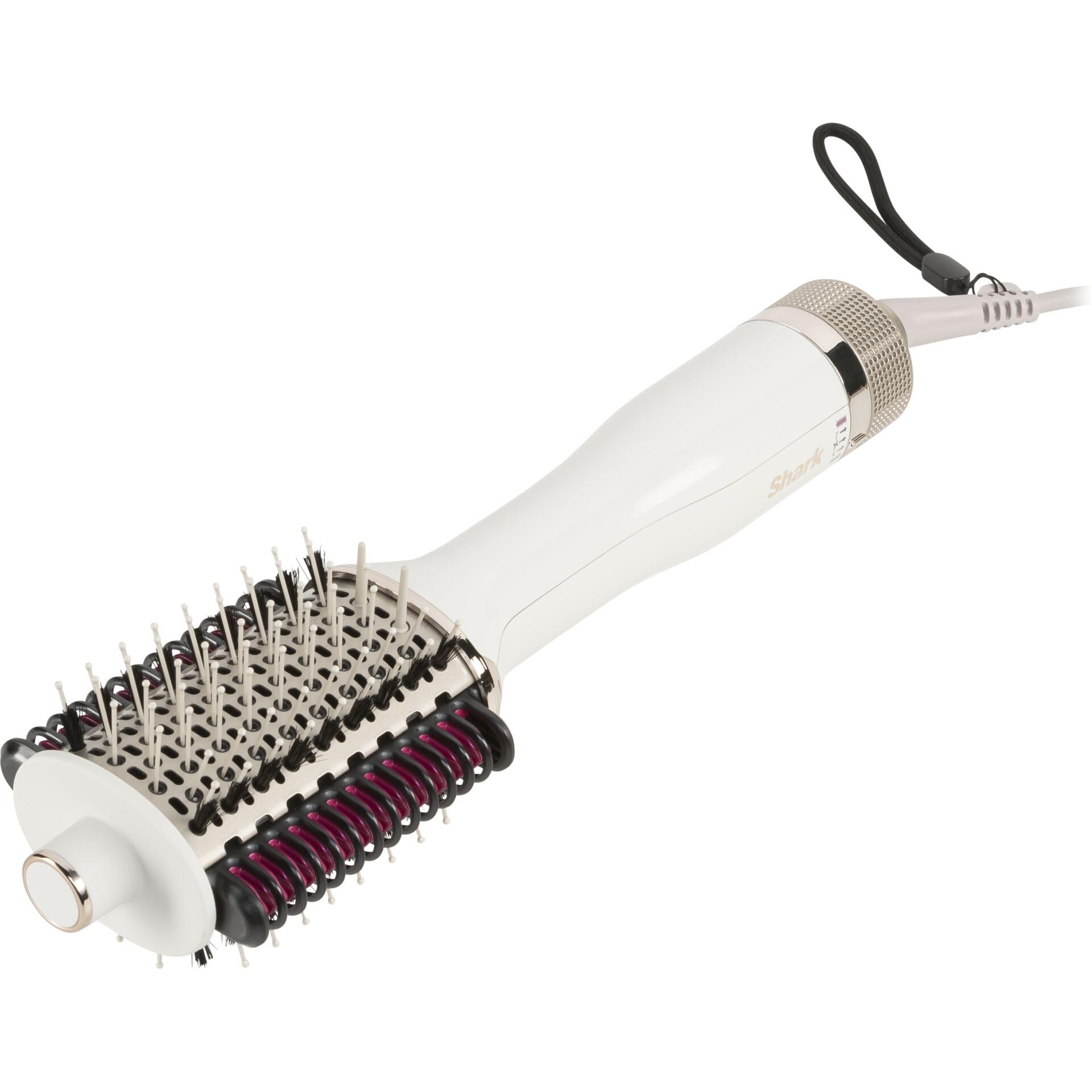 Cepillo y peine térmico alisador Shark SmoothStyle con estuche, modos Seco y Húmedo, cepillo de aire caliente con 3 temperaturas, resultado suave y voluminoso para todo tipo de cabello, Seda HT212EU