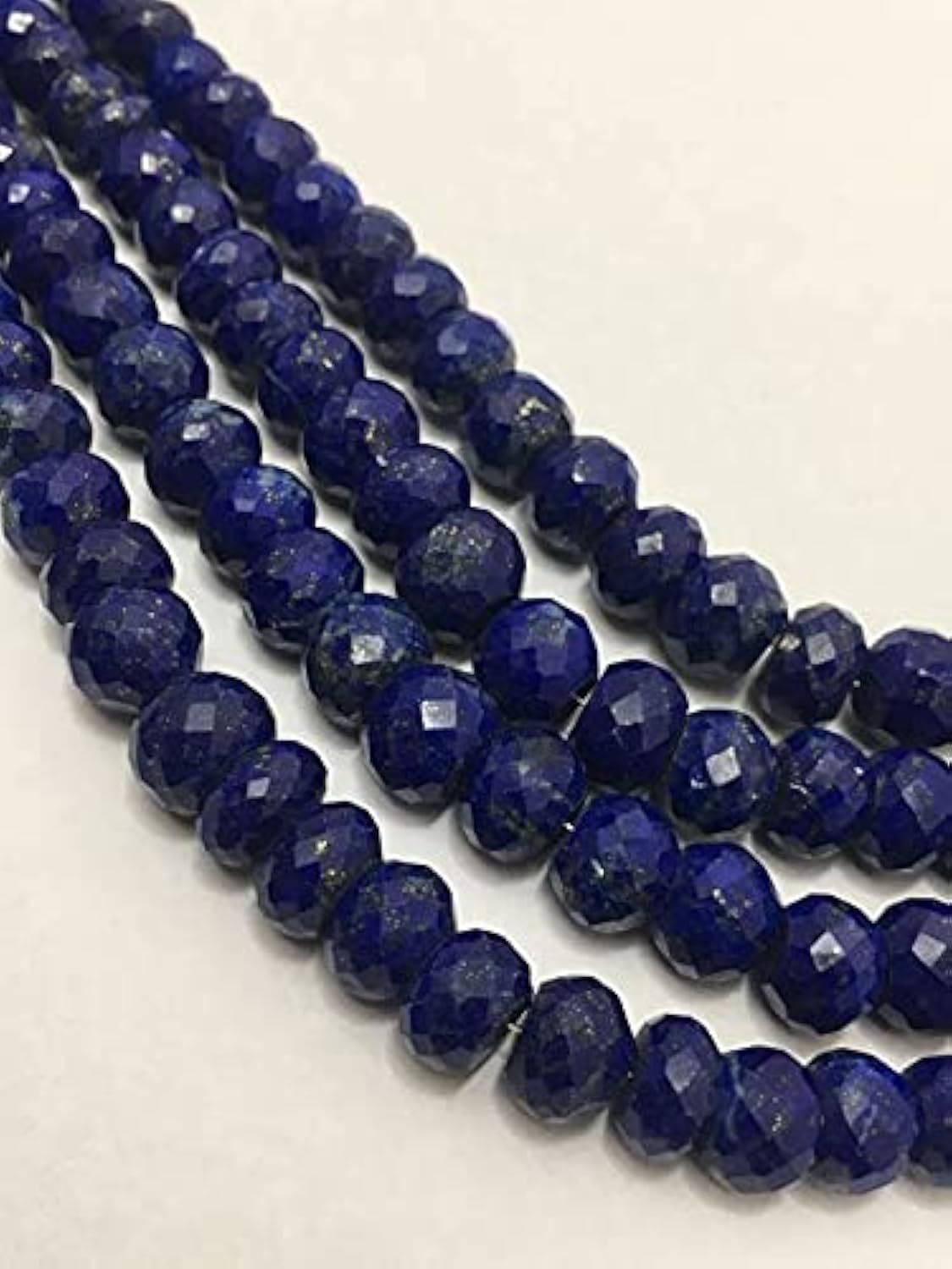 Gemstone beads en lapis lazuli facetté, créez vos bijoux d'été bleus de 6 à 9 mm