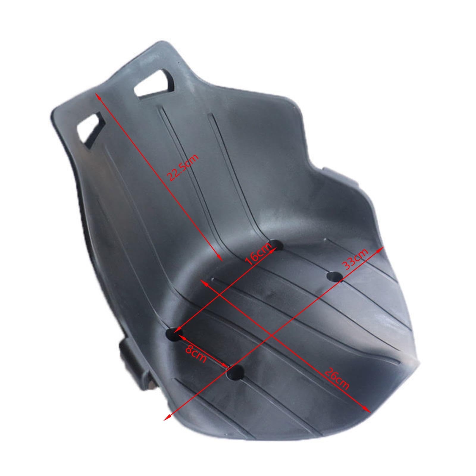 Sharplace Kindersitzzubehör, langlebig für Sitzsattel DIY Go Kart Sitzsattel Trikes Sitzsattel, Schwarz