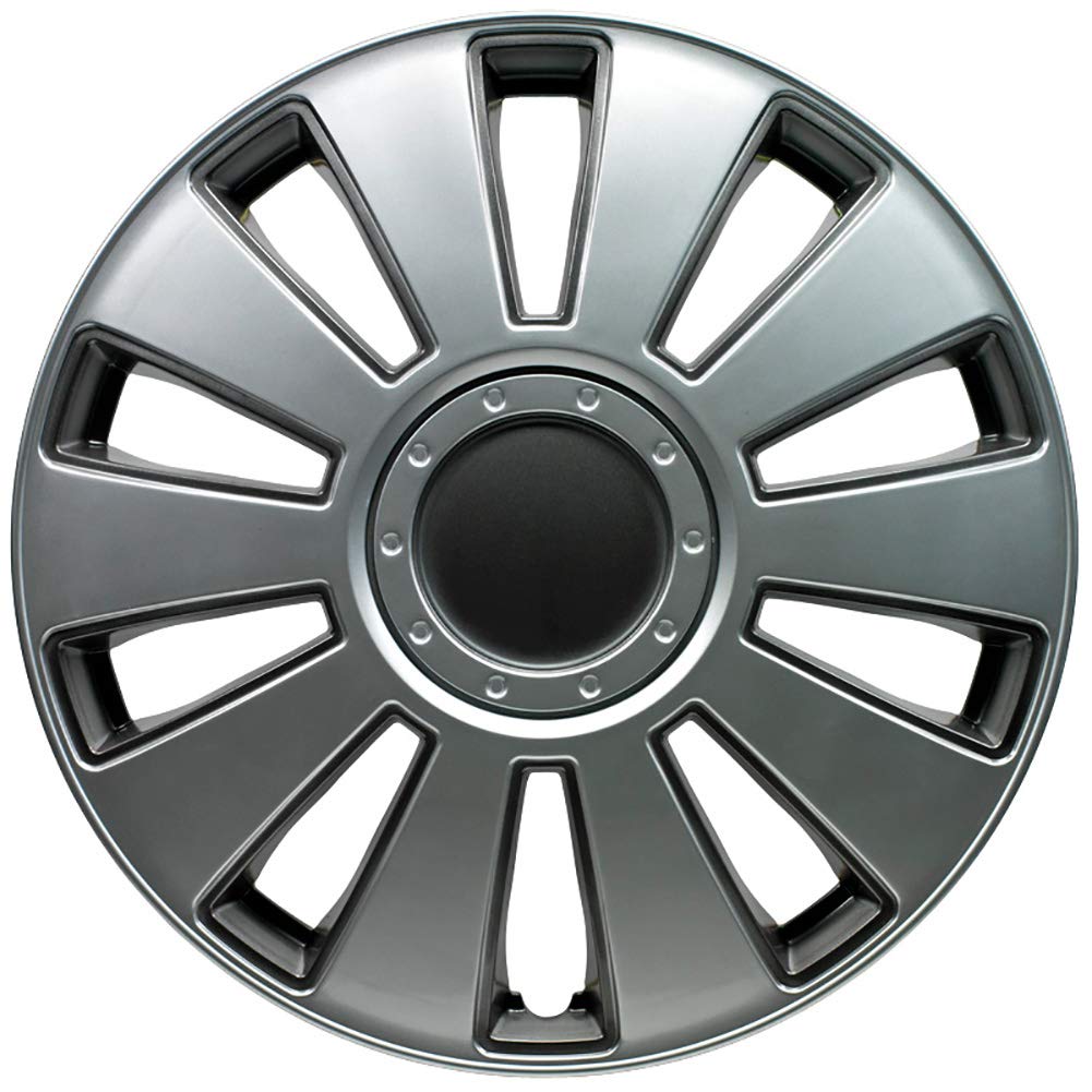 AUTO-STYLE Jeu d'enjoliveurs Pennsylvania 14-inch argent/gris charcoal