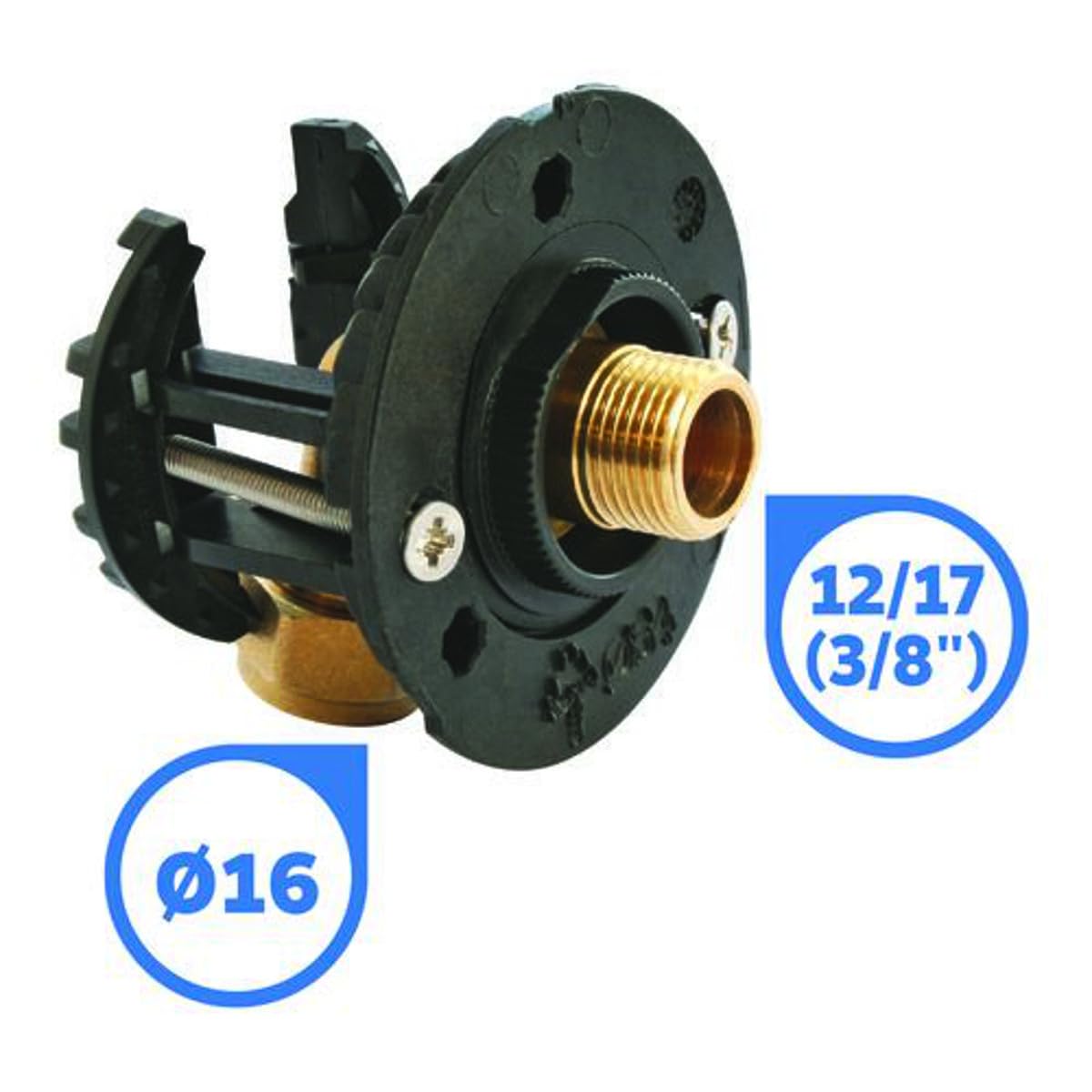 SOMATHERM FOR YOU - 303520307 - WC de la fijación de sistema de grifo para PEX diámetro de la tubería de Ø12