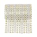 Honbay 4.5 Inch x 2 Yards Sparkling Flower Shape Diamond Mesh Wrap Roll Faux Crystal Rhinestone Mesh Ribbon for Wedding, Birthday, Baby Shower, Arts & Crafts,etc (Gold)