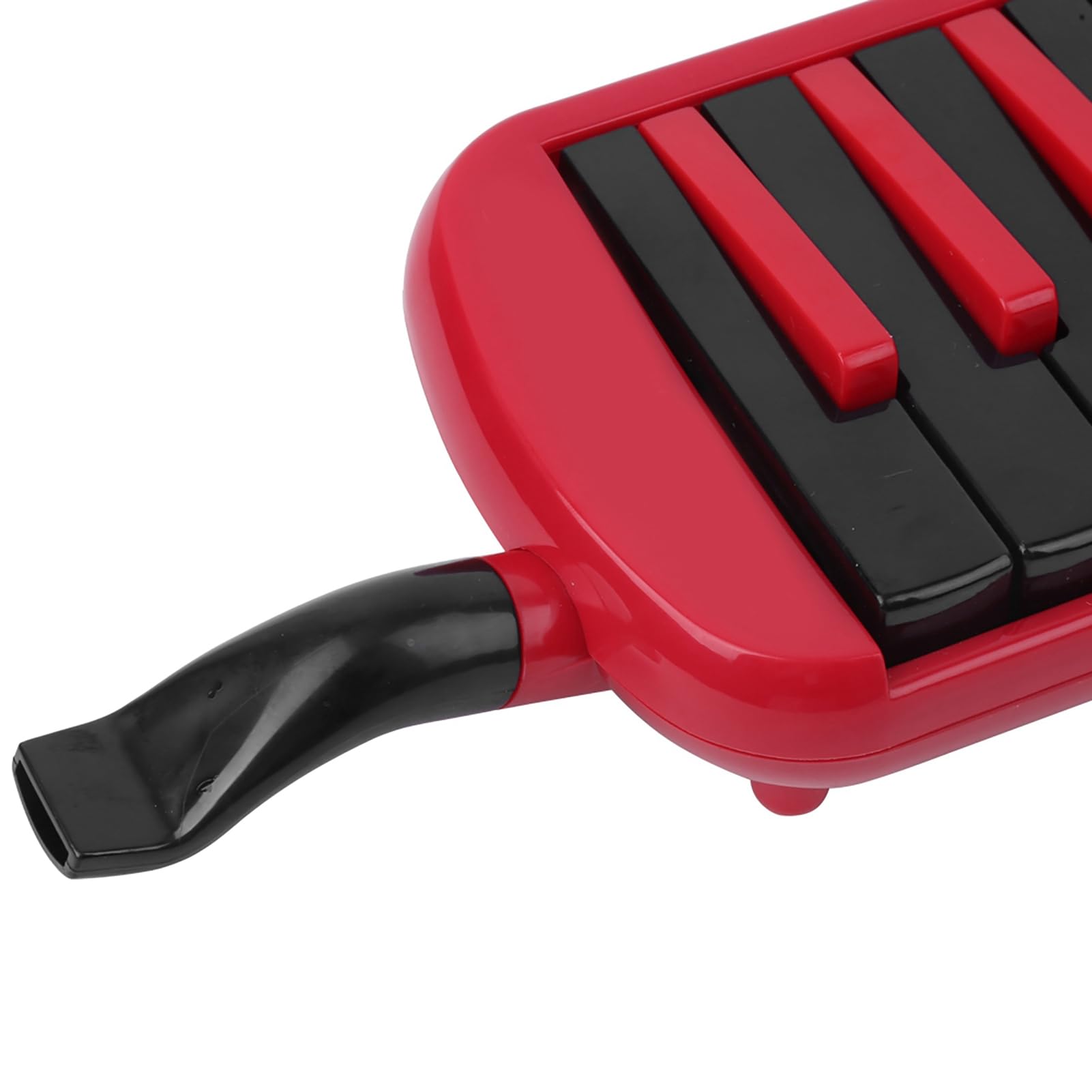 Melodica a 32 tasti strumento musicale a fiato, melodica blu per principianti con borsa di trasporto, design ergonomico per un gioco facile, corpo in resina con base in ottone e an (Rossa)