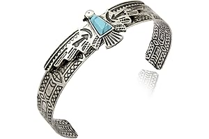 Vintage Tribal Blue Stone Aztec Bracelet for Men and Women