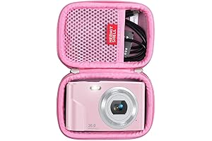 Hermitshell Hard Travel Case Designed for COZPUZHAT 16X Digital Zoom Digital Camera (Pink)