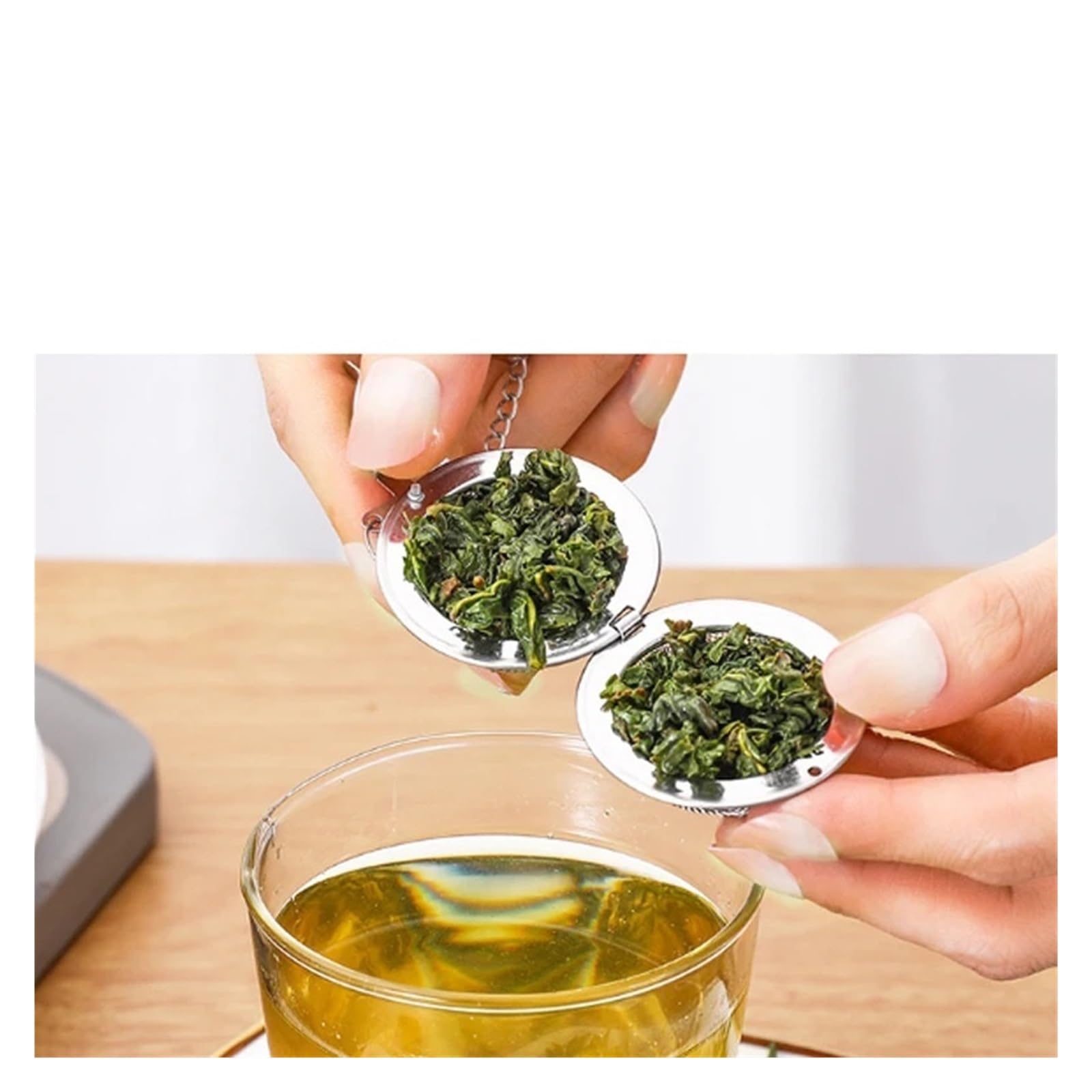 Infuseur Thé Boule à thé épices en acier inoxydable, infuseur sphère, passoire de verrouillage, filtre maille, 5 1 pièce pour thé en vrac