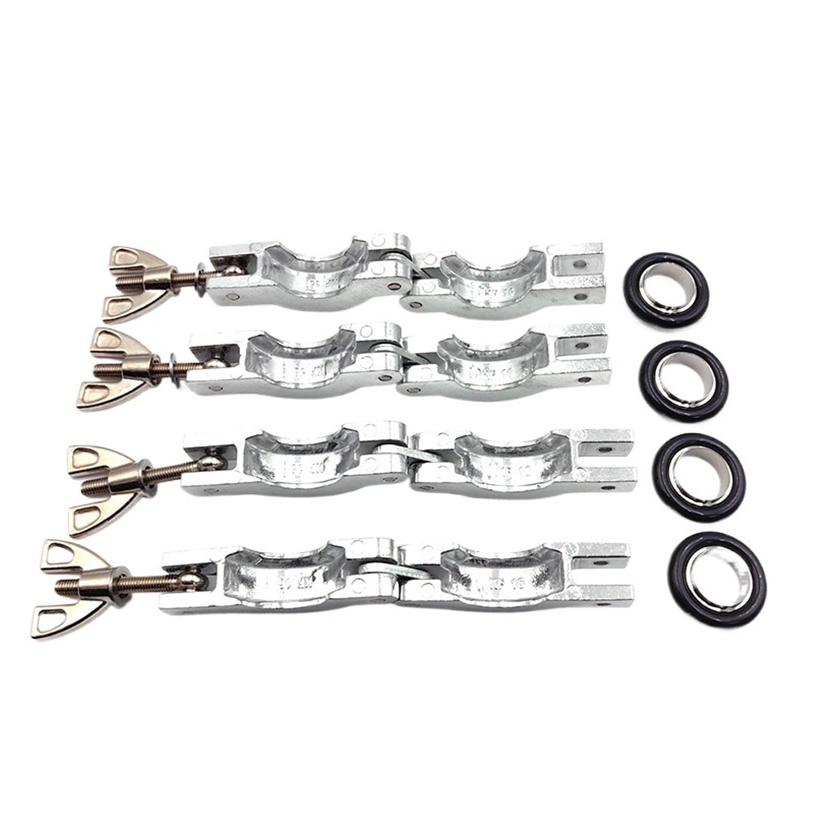 Juego de abrazaderas de vacío KF40 y KF50 de acero inoxidable 304, aleación de aluminio, brida, soporte central, accesorios de tubería FPM, 1 unidad(SS304 KF25 Suit,2PCS)