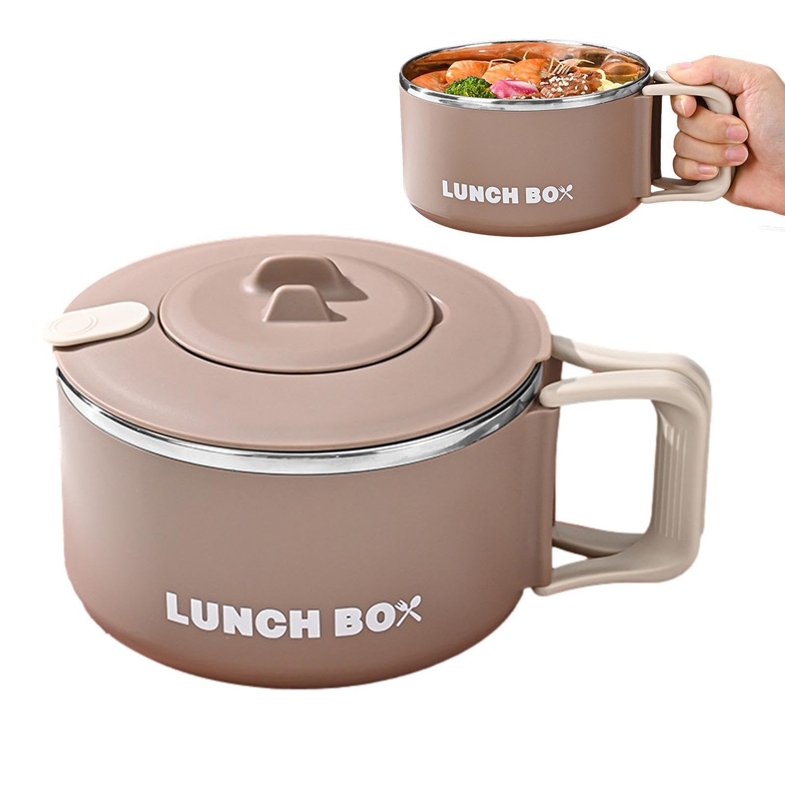 Dewocke 1000ml Double Couche Bol Ramen, Bol à Soupe avec