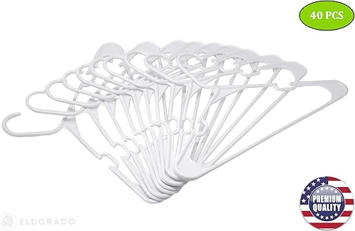 Miniatura 2 de Eldorado Perchas para ropa de tamaño adulto, plástico, ideales para uso diario estándar, ropa, camisas, blusas, camisetas, vestidos, chaquetas,