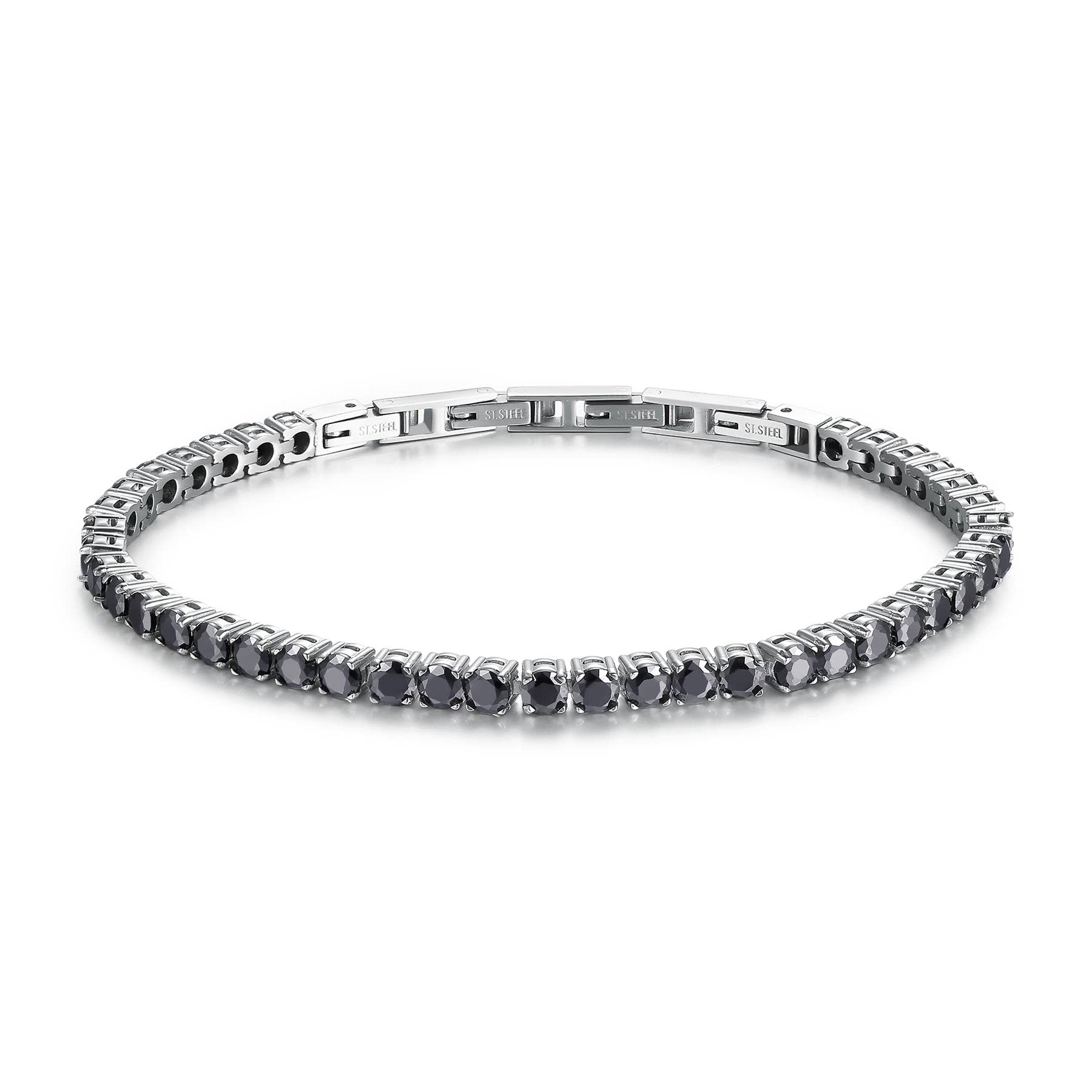 Brosway Bracciale Uomo, Bracciale Tennis in Acciaio | Collezione Avantgarde - BVD11