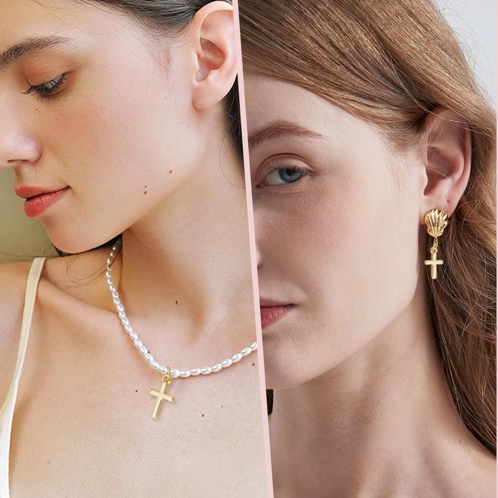 Beebeecraft 1 Box 20Pcs 18K Gold Plated Cross Charms Mini Crucifix Pendant Christ Jesus Dangle Charm for Jewelry Making Bracelet Earring Necklace DIY Crafts Supplies, 12.5x8x1.5mm - Image 6