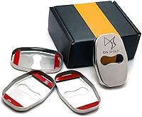 Vista 2 de 4 piezas de cerradura de puerta de coche cubierta protectora de acero inoxidable para DS 2 3 4 5 6 7 DS2 DS3 DS4 DS5 DS6 DS7 Accesorios para coches