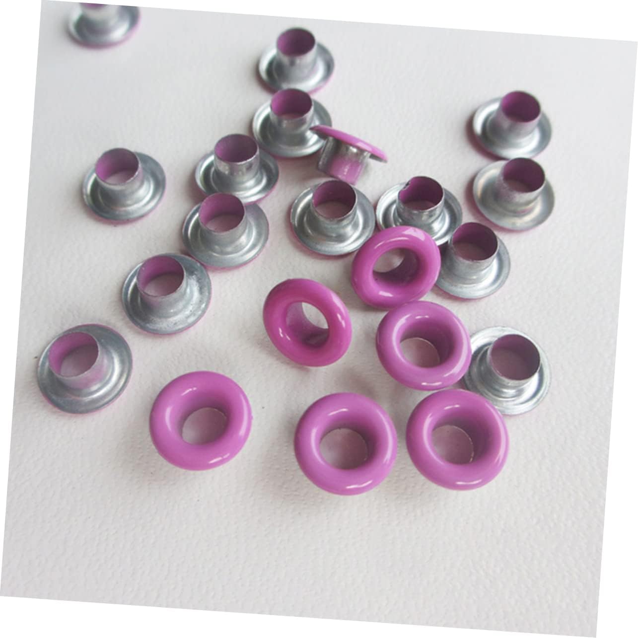 Beatifufu 100pcs Metal Eyelet Button Set Grommet Kit Punch Kit for DIY Crafts Canvas Tents Shoes Clothing