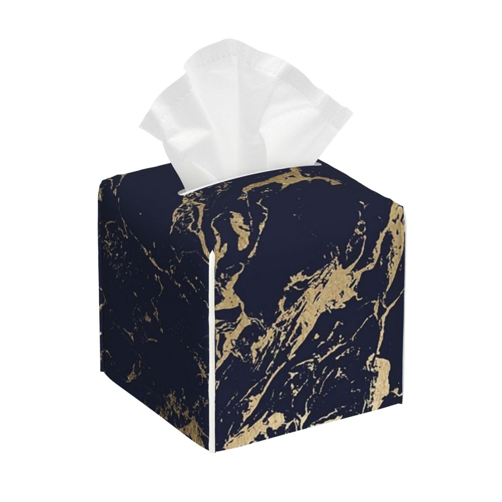 Hdtvtv As Picture Navy Blue Gold Marble Parties, Tissue Box Cover Tissue Box Holder Tissue Dispenser Tissue Holder