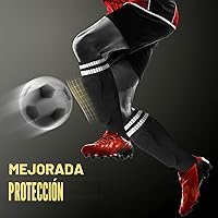 Vista 7 de Espinilleras de fútbol Geekism para niños jóvenes, niños pequeños, espinilleras protectoras de fútbol y mangas - Equipo de fútbol para niños de 3