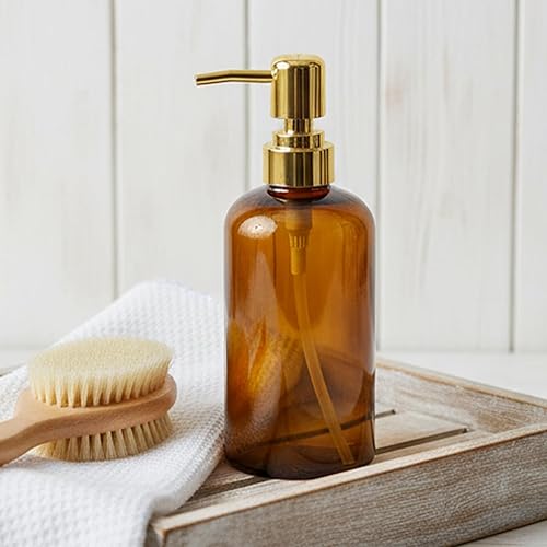 Miniatura 6 de 2 Pack Gold Soap Dispenser Pump Soap Dispenser Replacement Pump Gold Bathroom Accessories for Regular Bottles Shampoo Shower Gel