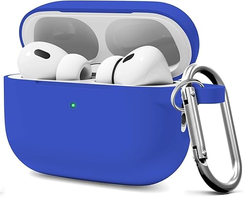 Vista 133 de Funda compatible con AirPods de tercera generación, accesorios de protección de silicona con llavero y kit de limpiador para mujeres y hombres, LED