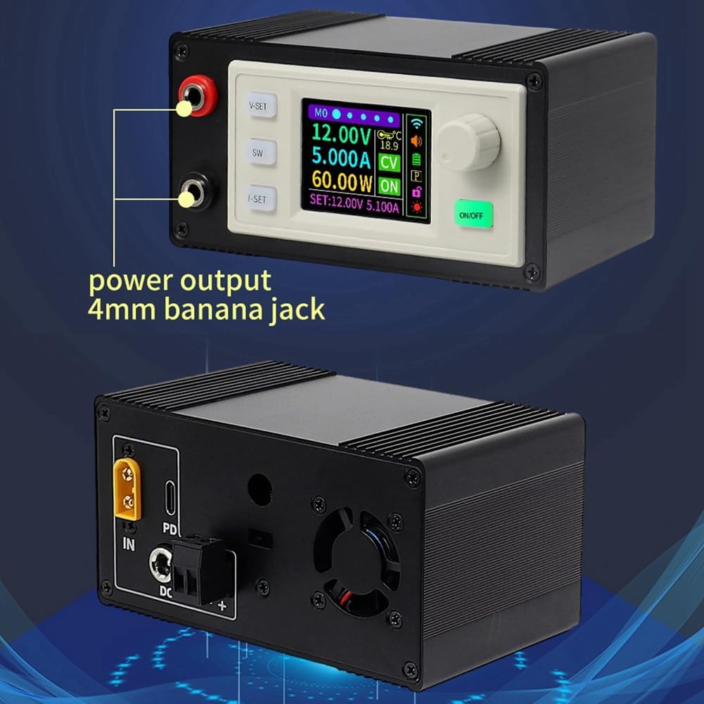 SK60S CNC仕上げ調整可能DC安定化電源定電圧定電流5A 60W降圧モジュール