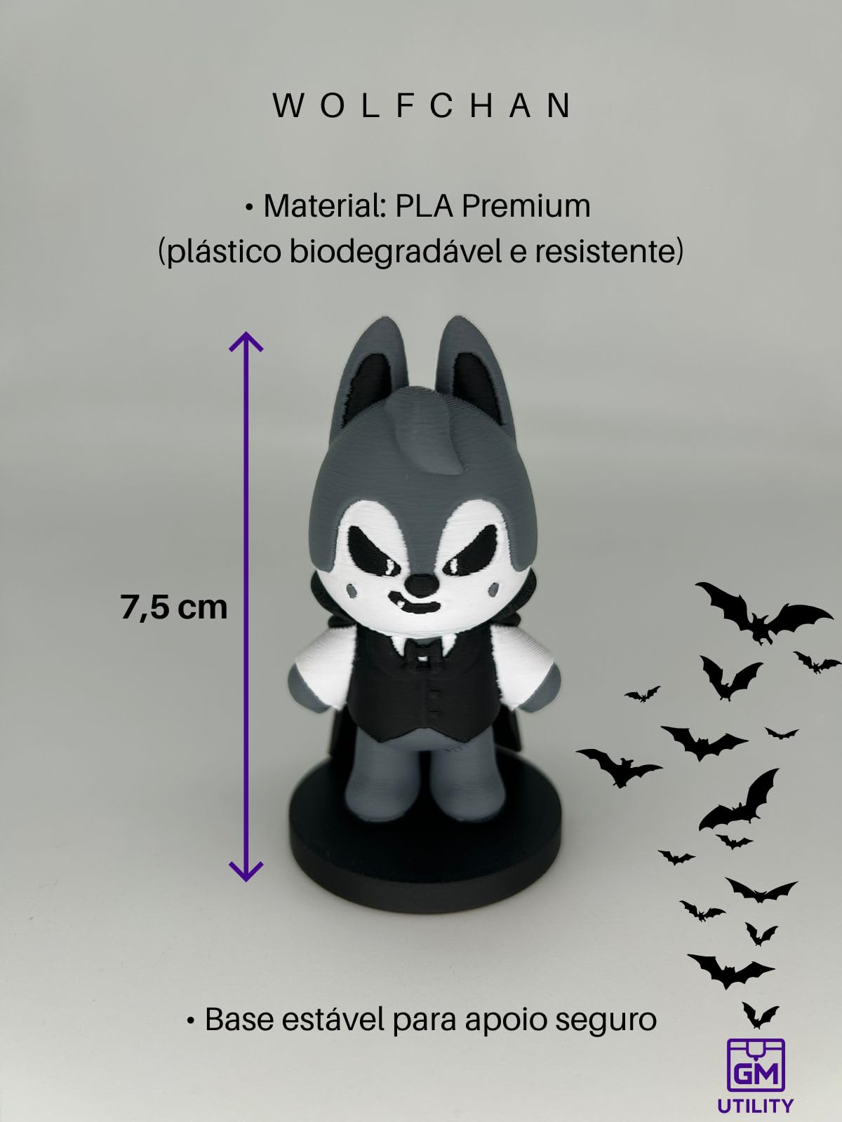Wolfchan Vampirinho Miniatura SKZOO Stray | Fanmade KPOP