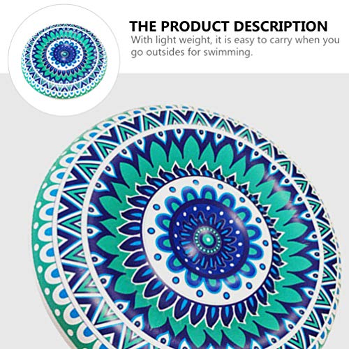 BESPORTBLE Flutuador Piscina Inflável Piscina Espreguiçadeira Rodada Tapete Flutuante Piscina de Nat