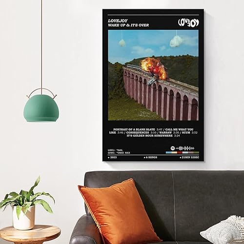 Miniatura 5 de ICMPLI Lovejoy - Pósteres de Wake Up & It's Over (2) póster de lienzo decorativo para pared, sala de estar, dormitorio, decoración de regalo, sin