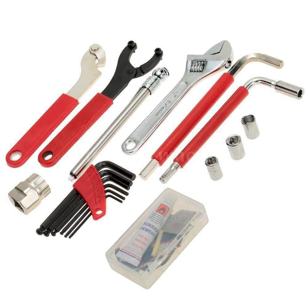 YONGYAO 44PCS Reparación Completa de Bicicletas y Bicicletas Herramientas Herramienta Kit Set Home Mechanic Cycling