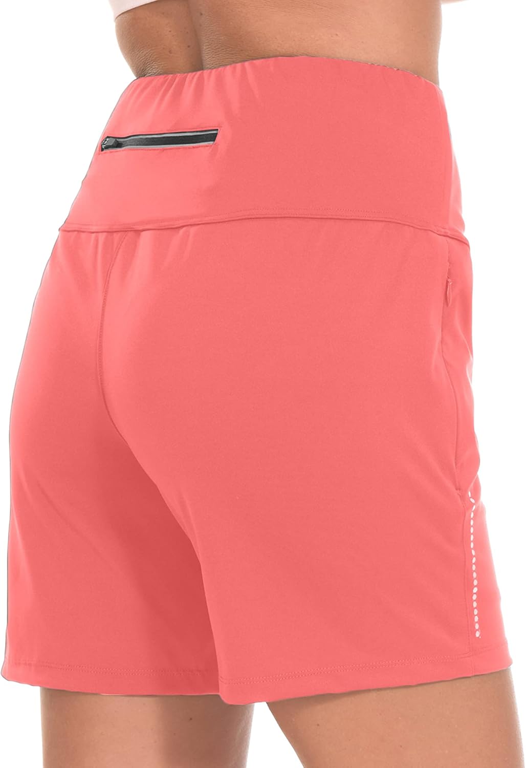 Dasawamedh Women's 5 Inch High Waisted Shorts with Pockets Yoga Running Workout Gym Athletic