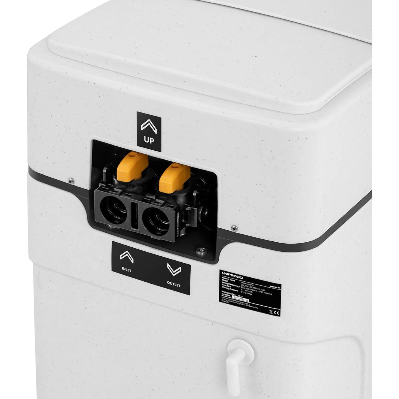 Addolcitore Acqua Decalcificatore per Acqua UNI_WATERSOFTENER_3500 (8-20 persone, 30 L, 2,1-4,0 m3/h)