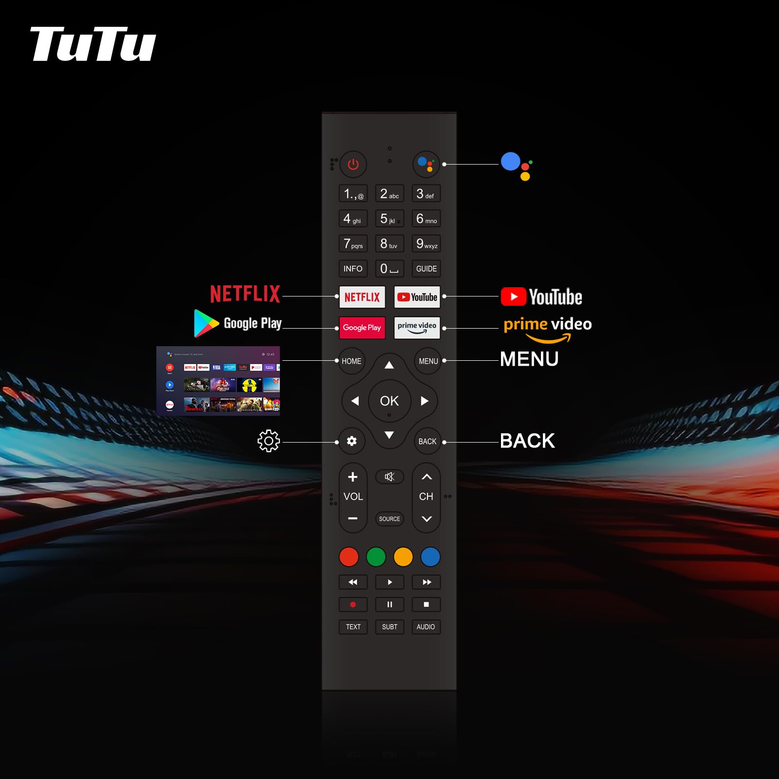TuTu Smart TV 42 Pollici Android Full HD - Dettaglio