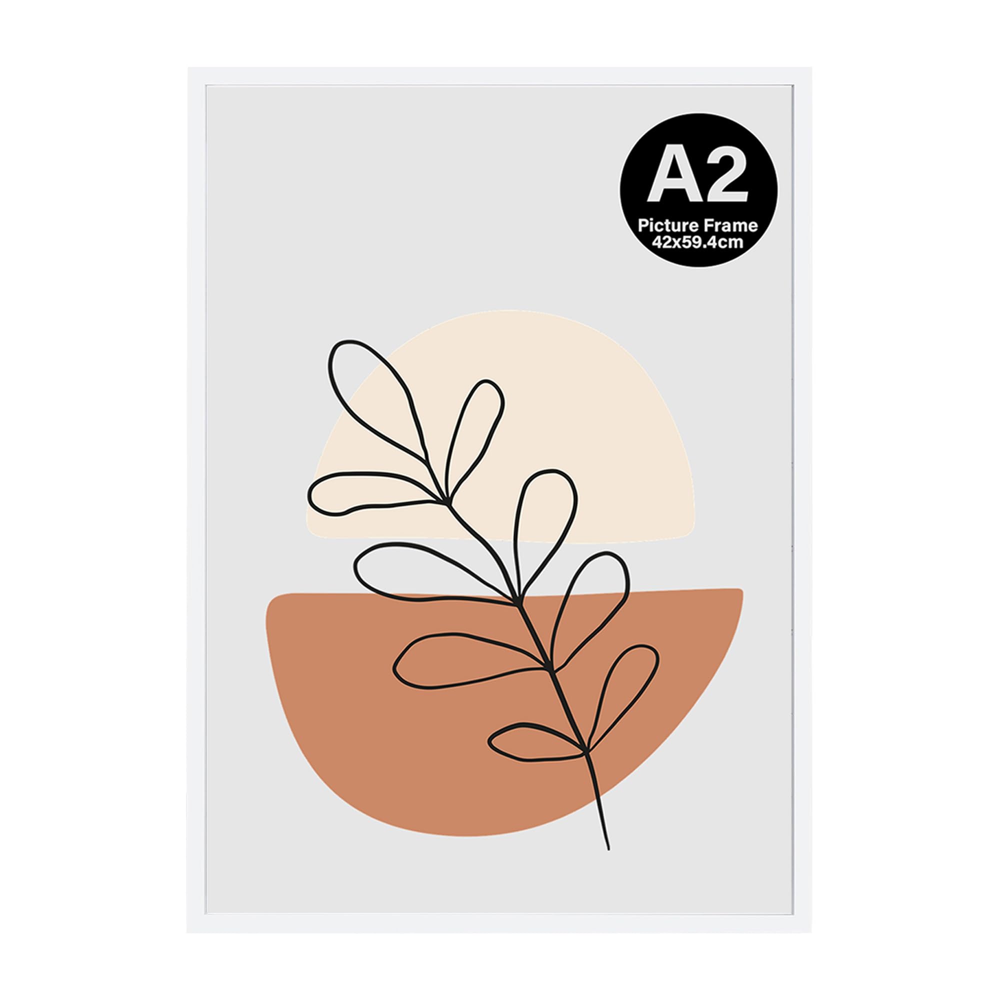 Kaiwin White A2 Picture Frame, A2 Photo Frame, A2 Poster Frame (59.4X42cm), Wooden Photo Frame Used For Photos, Pictures, Posters，Puzzles