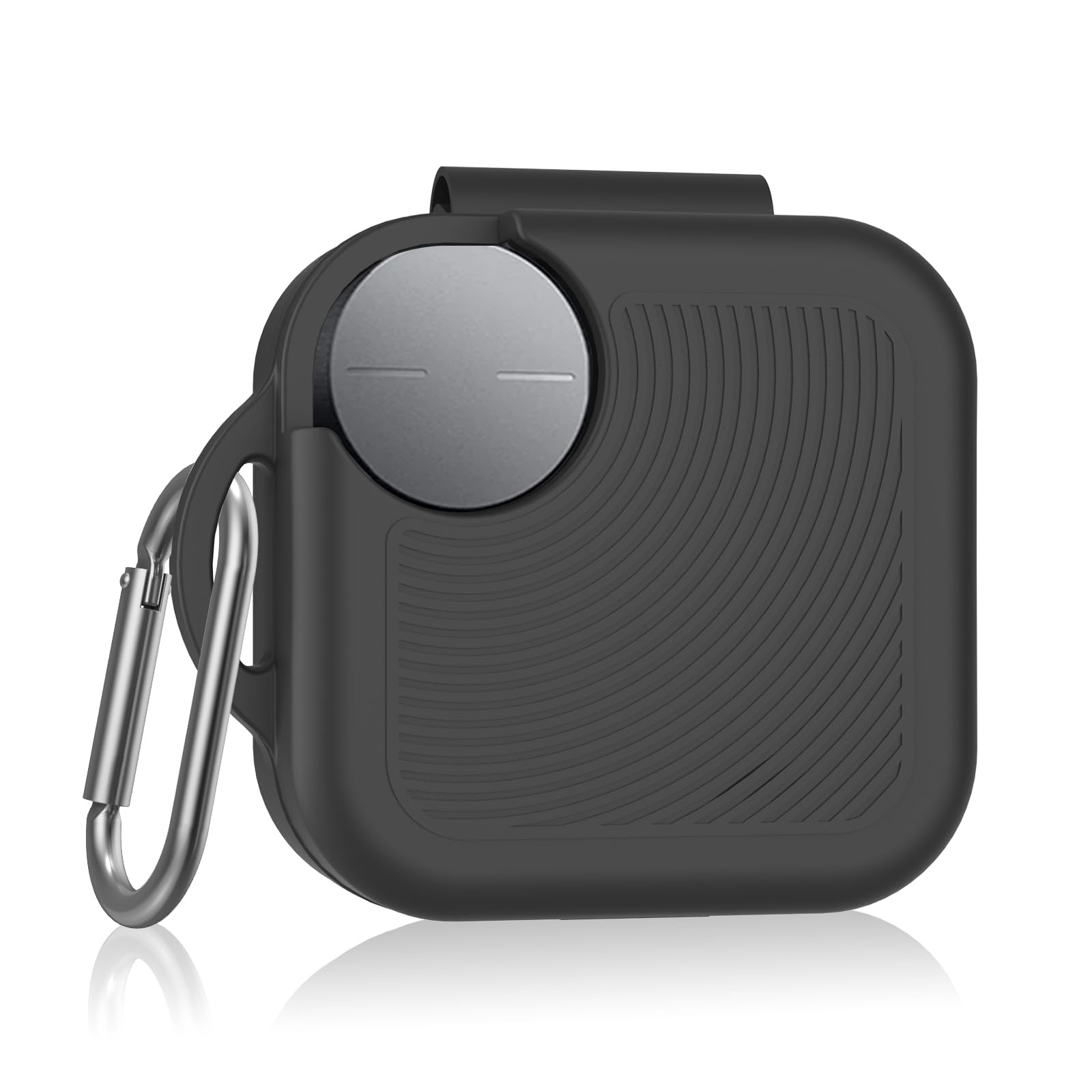 for CMF Buds 2 Plus/CMF Buds 2 / CMF Buds Pro 2 Case Cover, Soft Silicone Protective Earbuds Case, Headphones Case with Carabiner Accessories Set(Black)