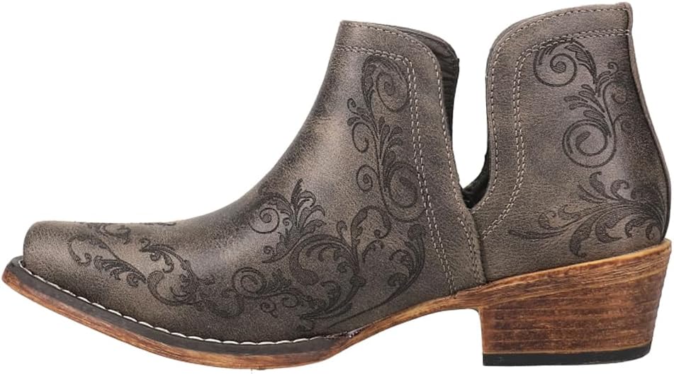 Amazon.com | ROPER Womens Ava Snip Toe Casual Boots Ankle Low Heel