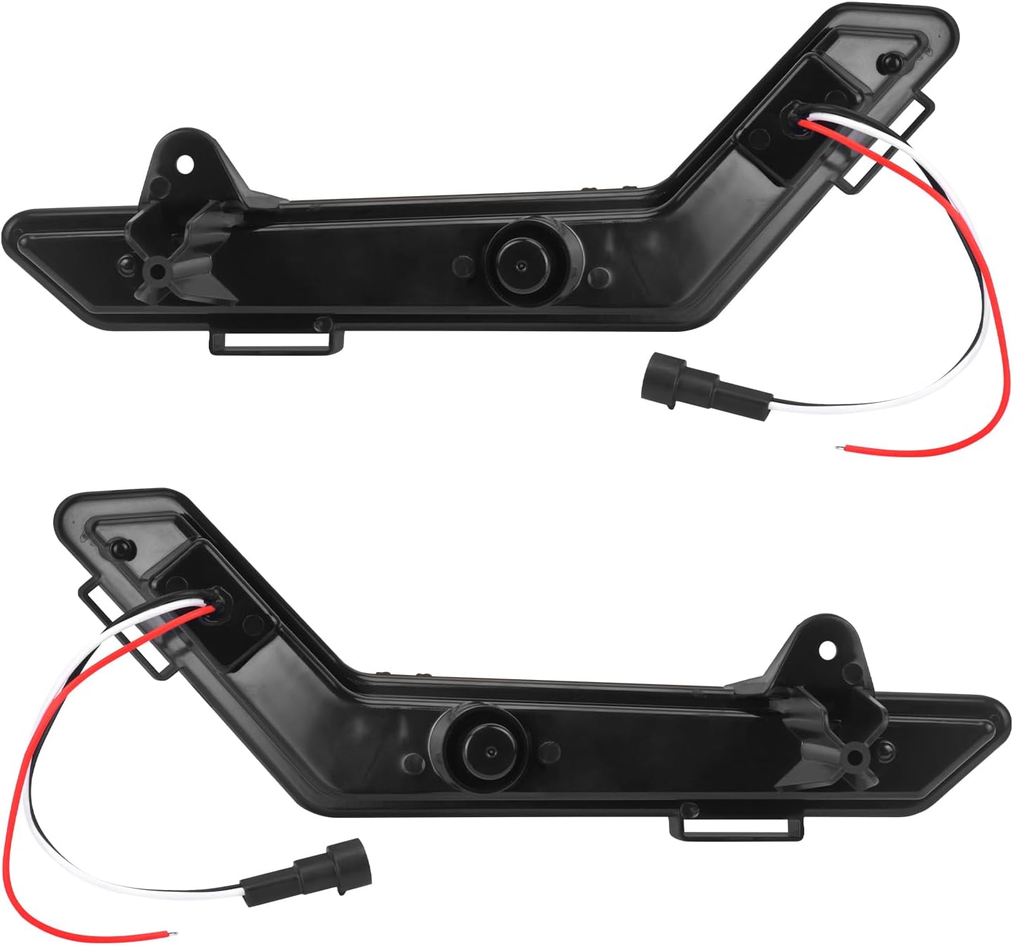 LED Turn Signal Lights Daytime Running Lights White Amber Front Headlights Fit for Can Am Defender, Can Am Defender Max 2020-2023, Smoked Lens