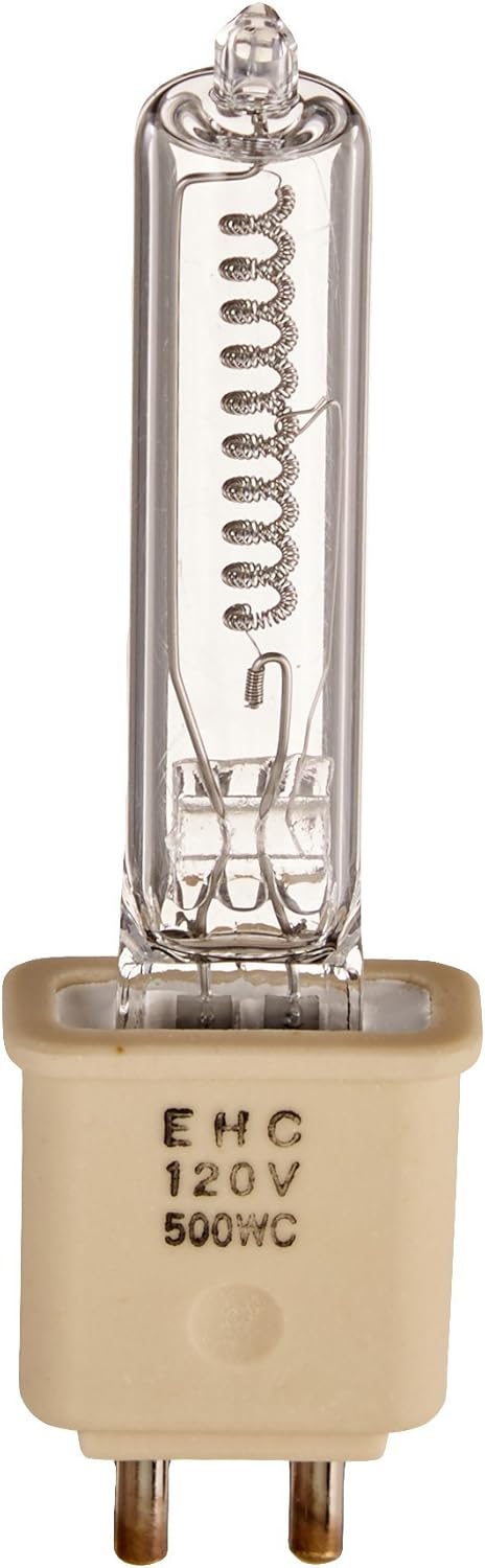 Ushio BC6270 1000286 - EHC/EHB - Stage and Studio - T4-500W Light Bulb - 120V - G9.5 Base - 3200K