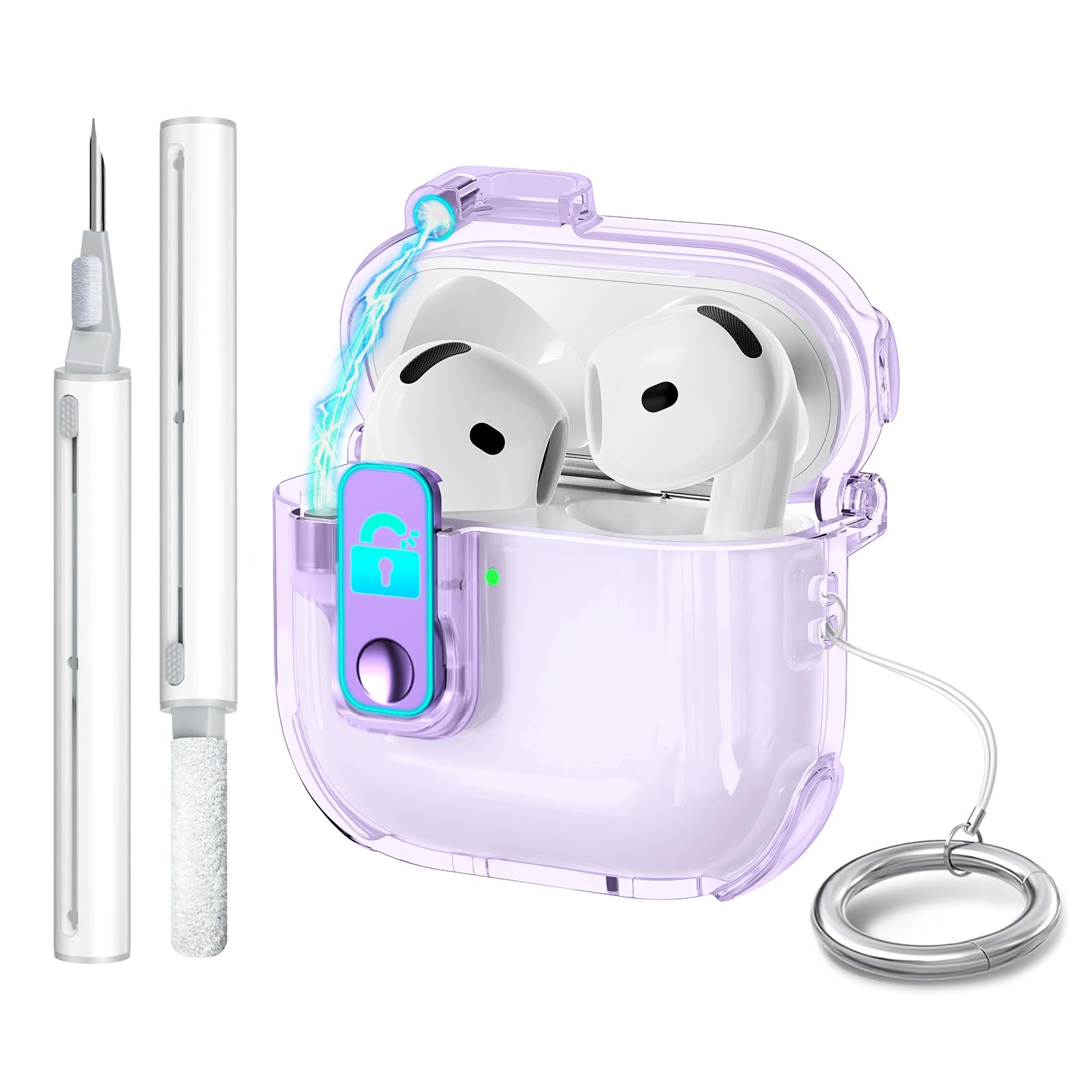 Amazon | HEIGKOIK AirPods 第4世代 ケース ロック付き マグネット式