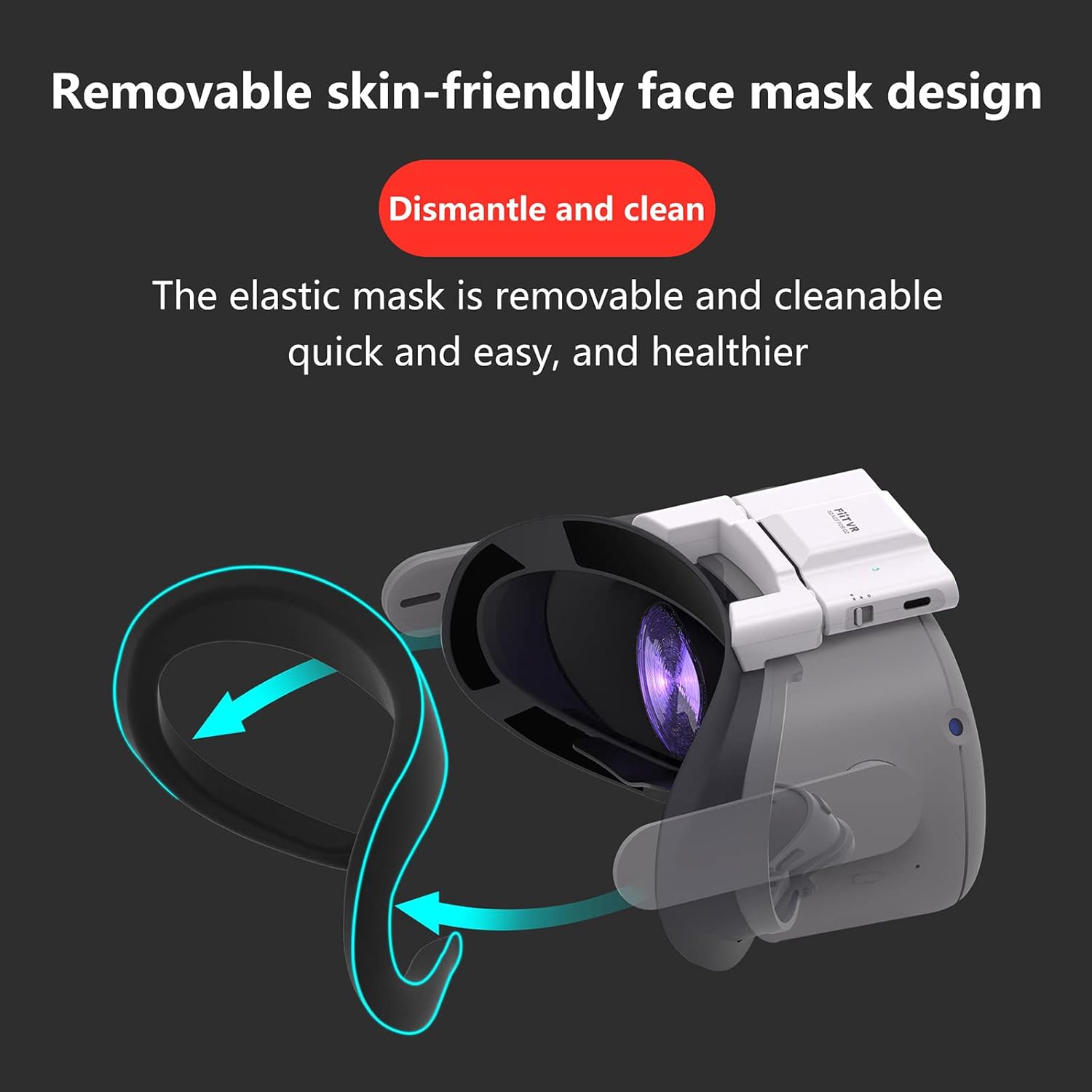 フェイシャルパッド用冷却ファン通気性2ヘッドセット用空気循環フェイシャルクッションホスト保護カバーバーチャルリアリティフェイスアクセ