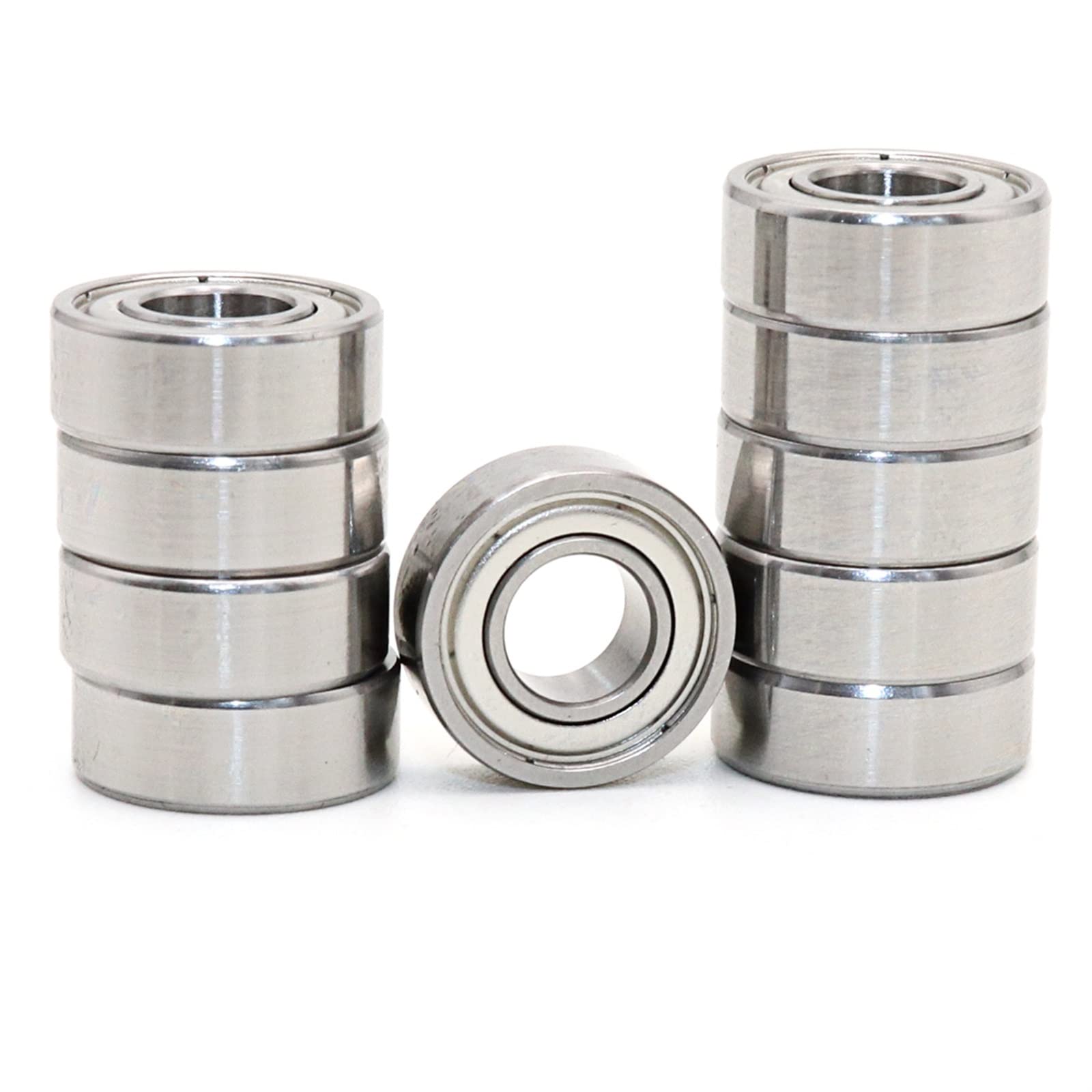 RCGKNNMUZ 10PCS 606ZZ P5 6x17x6 Single Row Deep Groove Ball Bearings Double Shielded