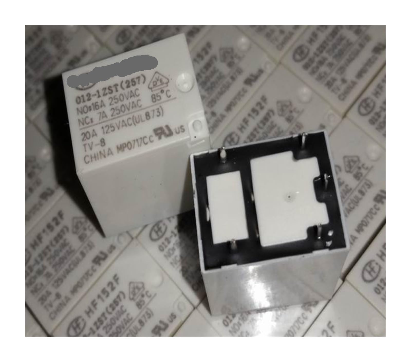 Relais 5 broches HF152F 012-1ZST résout les pannes de circuit imprimé 12V 16A