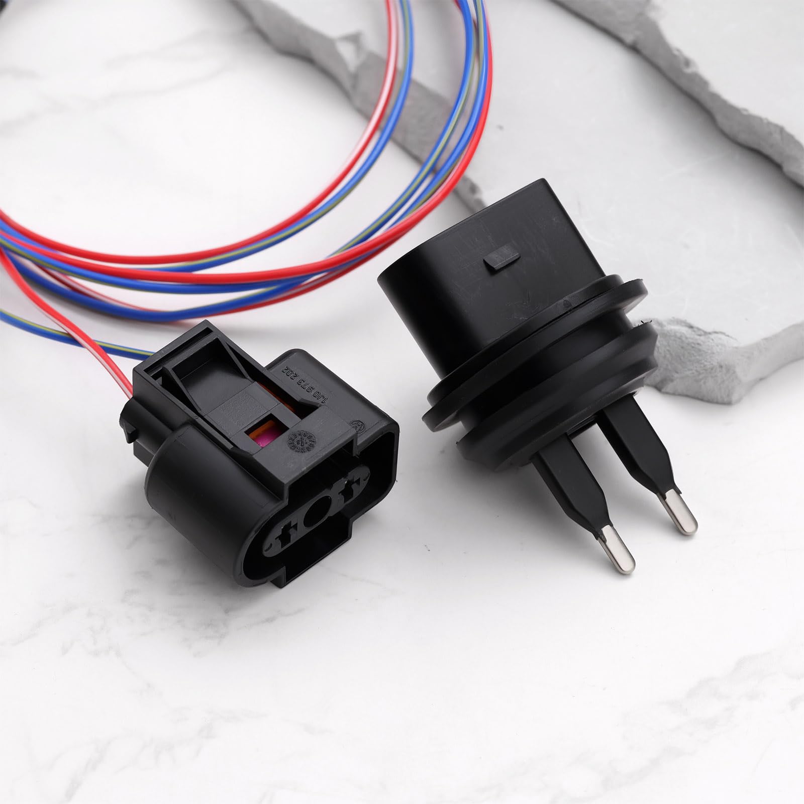 ECSiNG 2Pcs Auto Washer Flüssigkeit Level Sensor 7M0919376 1J0973202 Kompatibel mit Volkswagen EOS 2006-2016