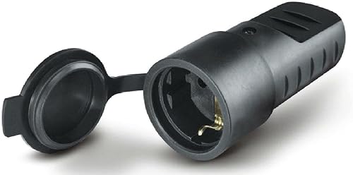 Scame 110.3160 Elektrischer Stecker, 250 V, Schwarz