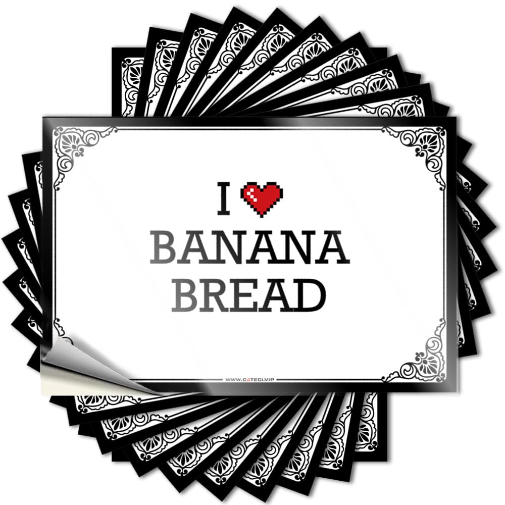 Decal High, Ideas Garage I Love Banana Bread | Beauty(8X12CM)