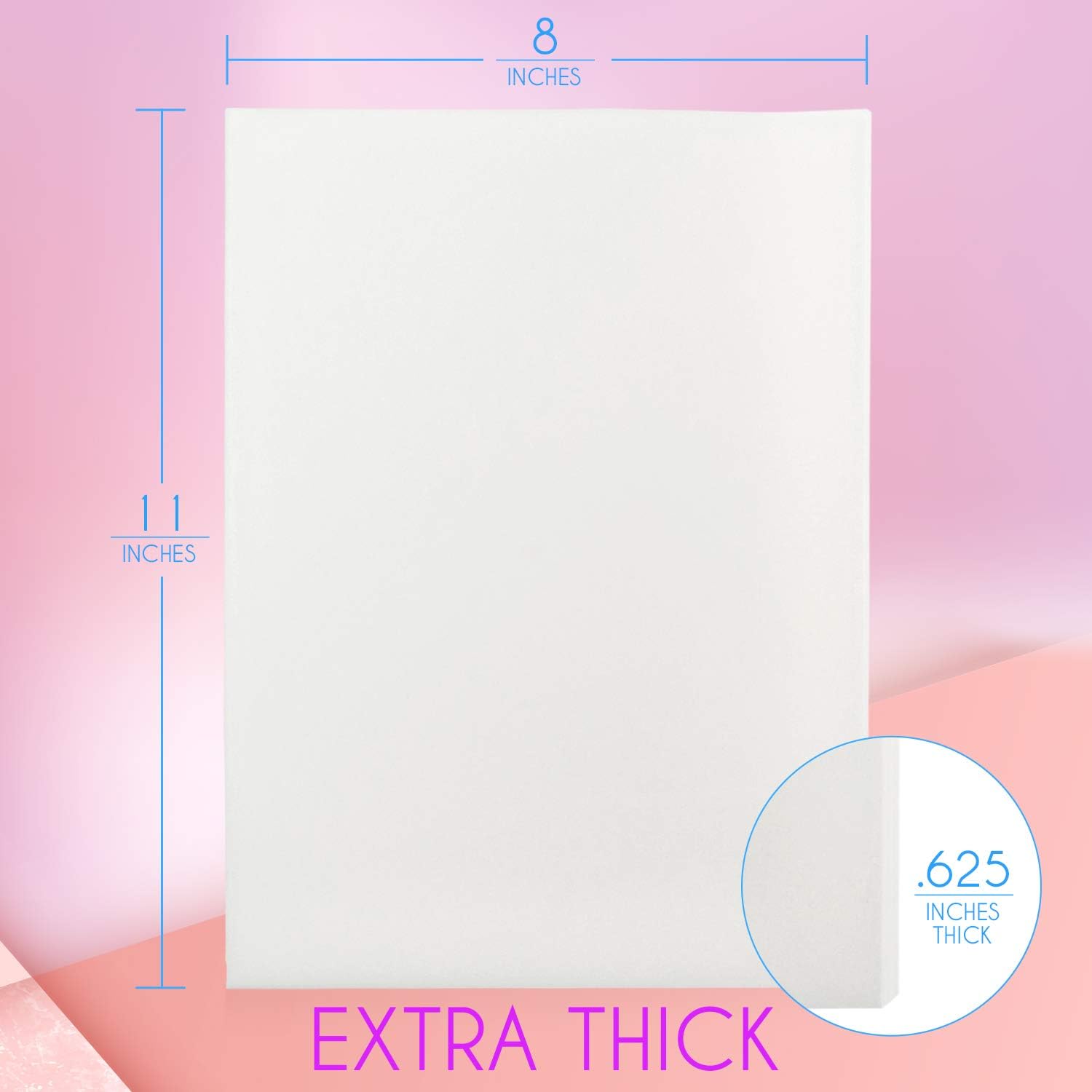 [3 Pack] Extra Thick Lipo Foam - Post Surgery Ab Board for Use with Post Liposuction Surgery Compression Garments Such As Fajas Colombianas, Phax and Lowla Coresets - Medical Grade Foam White : Health & Household