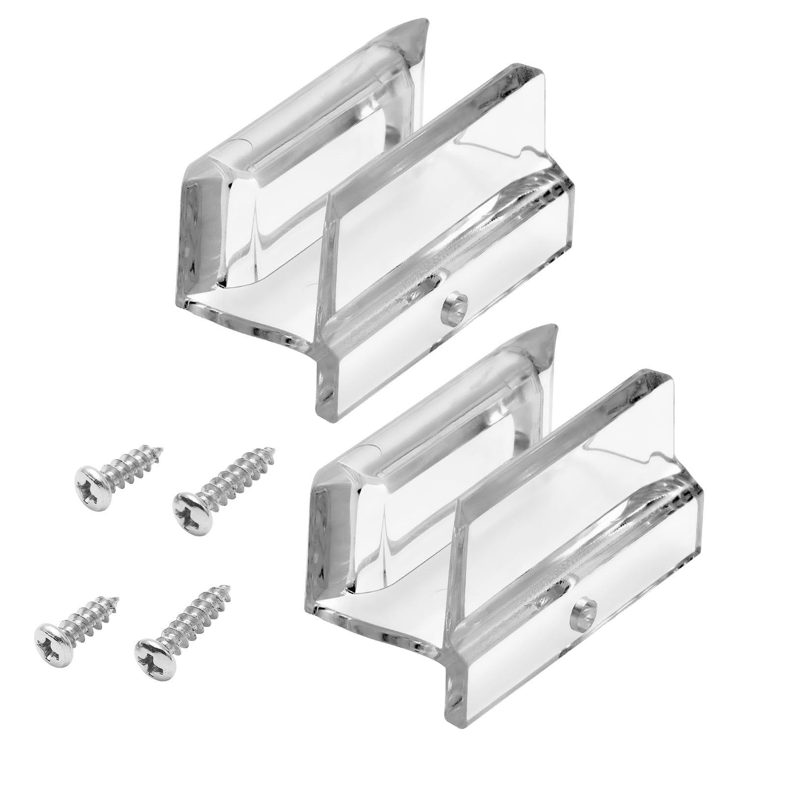 Sliding Shower Door Bottom Guide for Sliding Shower Door (Top Hung) Shower Door Guide, 3/8 in Channels， Suitable for 3/8-inch Thick Shower Glass Doors